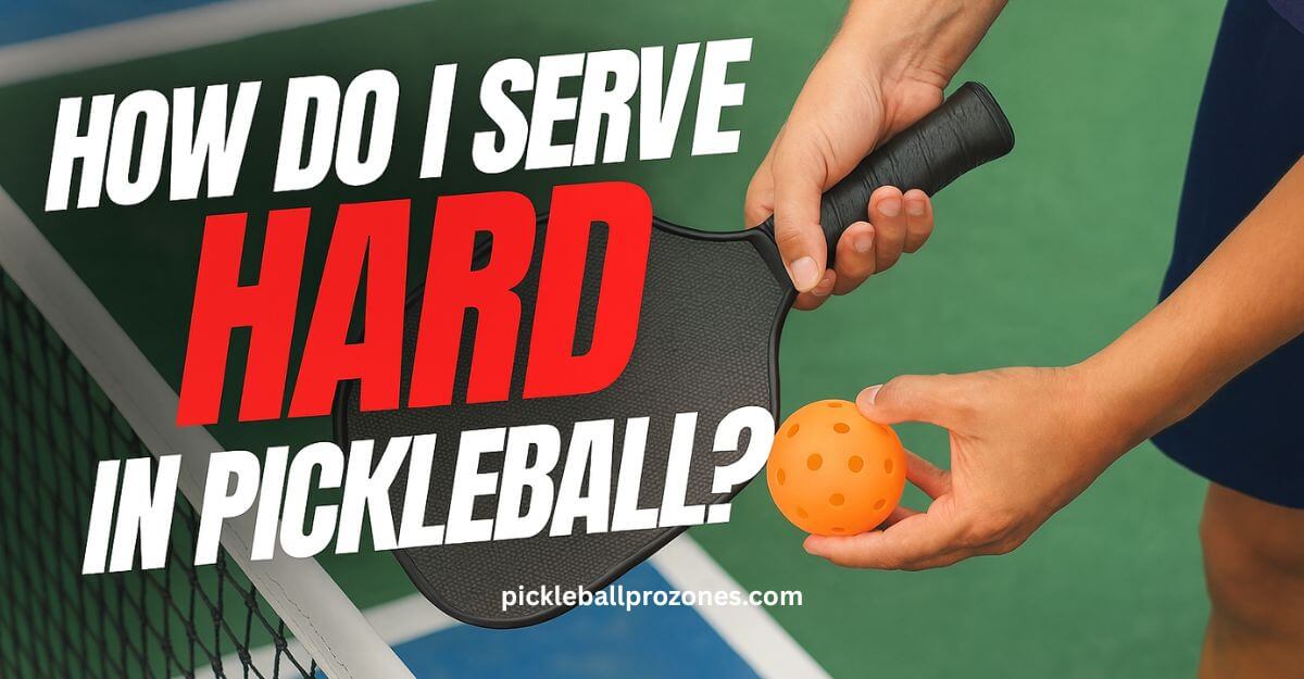 How do i serve hard in pickleball