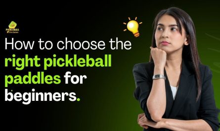 How to Choose the Right Pickleball Paddle for Beginners