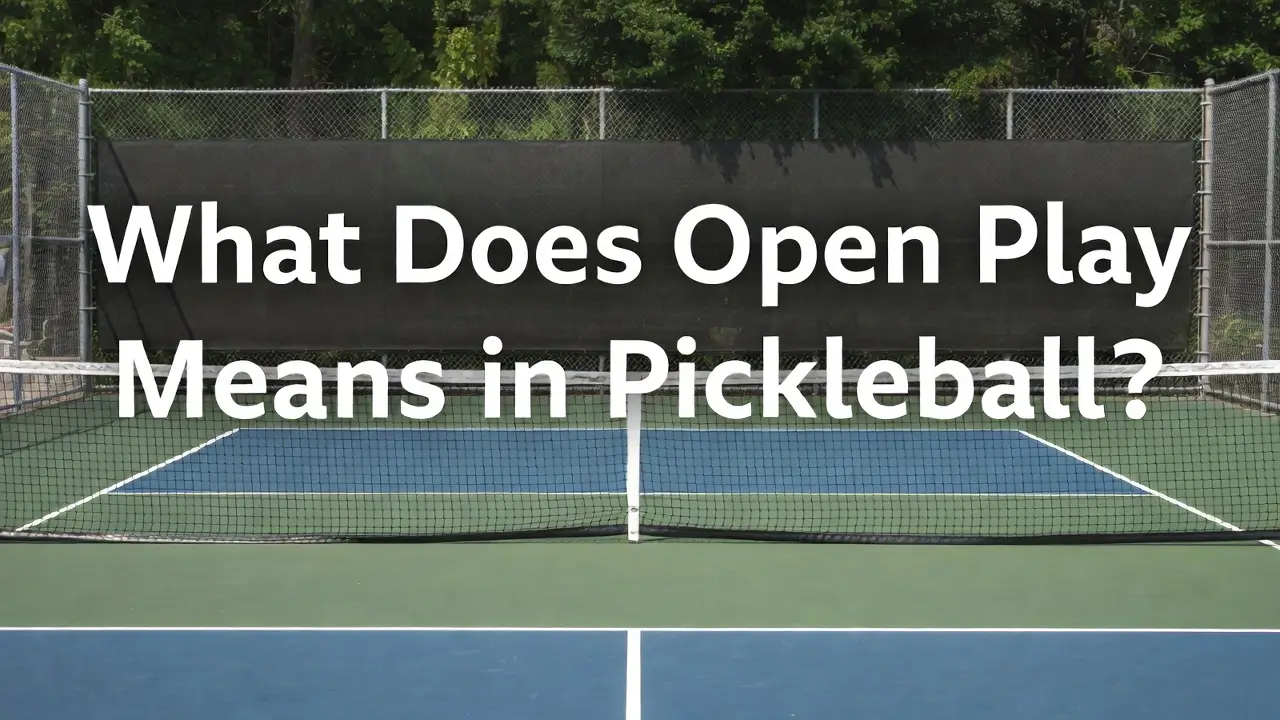 What Does Open Play Means in Pickleball